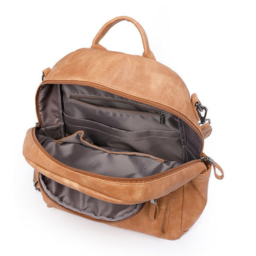 Lätt flickryggsäck med stor kapacitet i retrostil