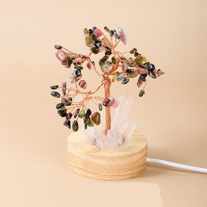 Konstlampa Hem Kreativ Kristallträddekoration