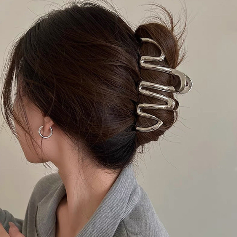 Överdimensionerade Pearl Wave Grip-huvudbonader för kvinnor