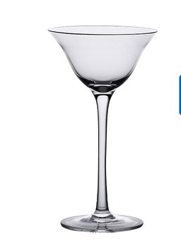 Kreativt cocktailglas i glas