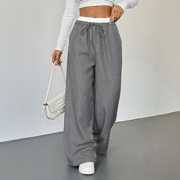 Randiga dambyxor med sömmar