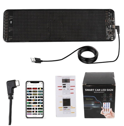 Programmerbar bil-LED-skylt LED-färgsreklamskärm Ultratunn skärm Anpassad textmönsteranimation Displaybil