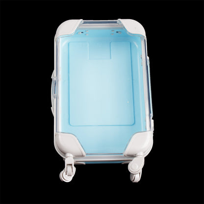 Barnens enkla tecknade mini-resväskeformade förvaringslåda