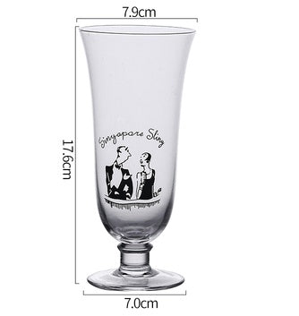 Kreativt cocktailglas i glas