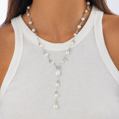 Hip Hop Ins Metall Conch Kors Halsband