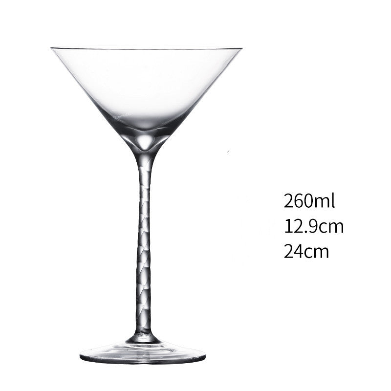 Kreativt cocktailglas i glas