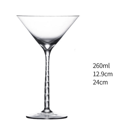 Kreativt cocktailglas i glas