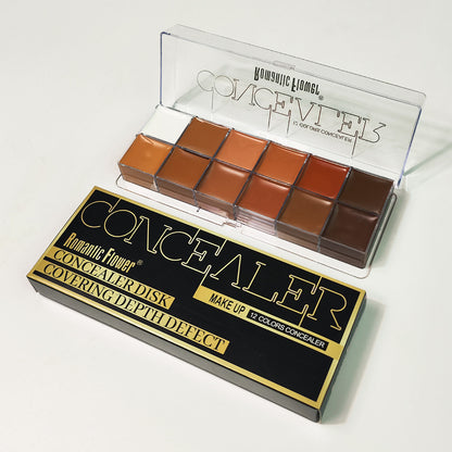 12 färger Concealer mörk hud vattenfast heltäckande foundation