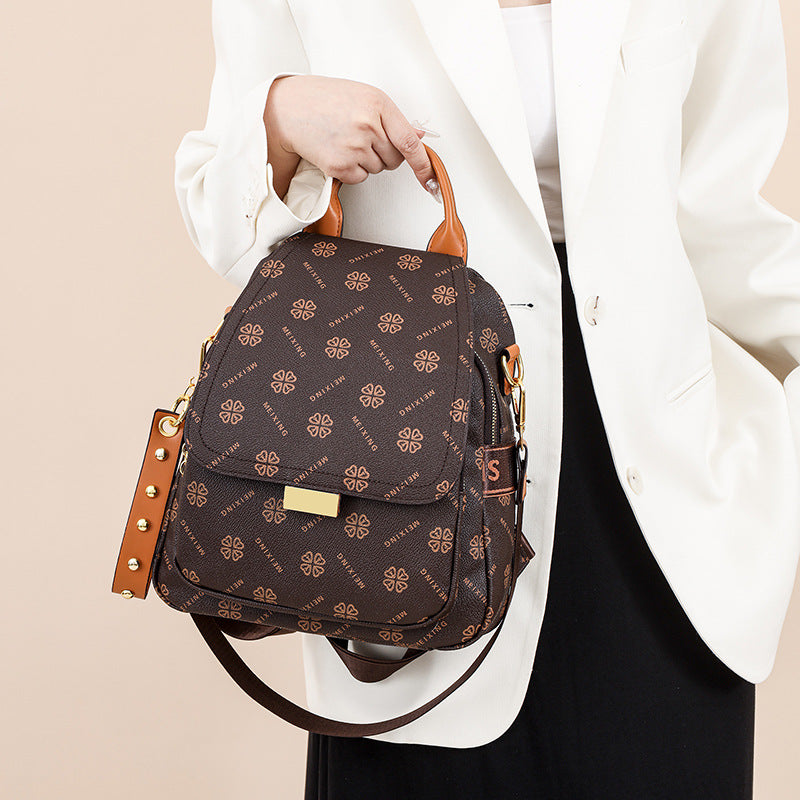 Lätt lyxig ryggsäck för kvinnor, högkvalitativ och mångsidig