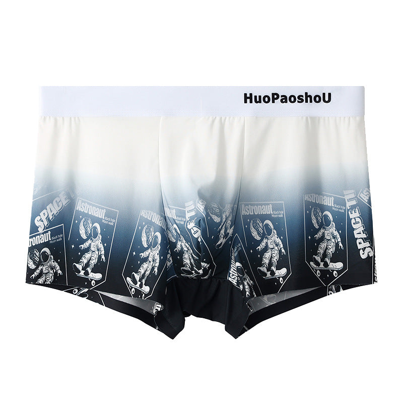 Moderiktiga personliga herrshorts med tryck