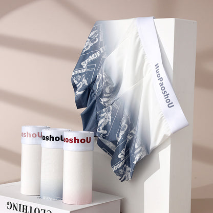 Moderiktiga personliga herrshorts med tryck