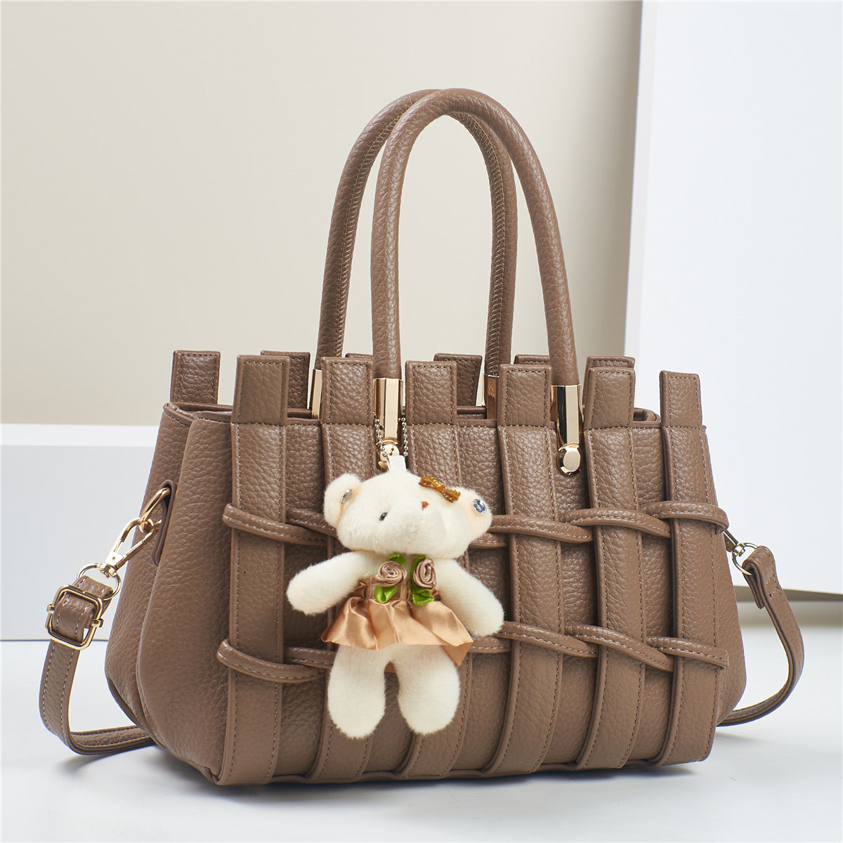 Ny reptålig damväska, moderiktig handväska, axelväska