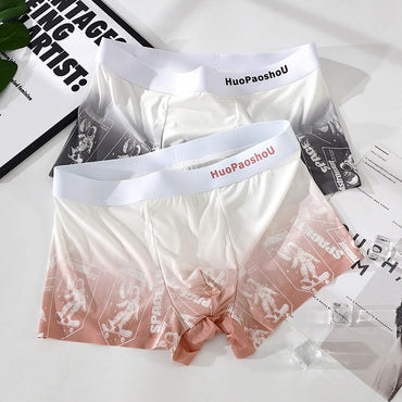 Moderiktiga personliga herrshorts med tryck