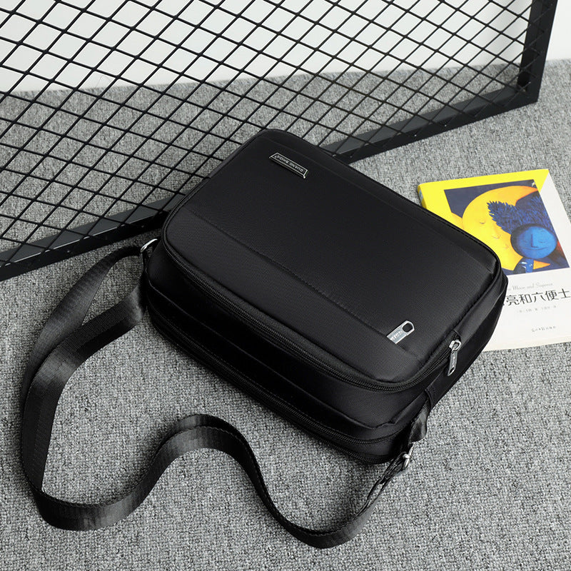 Herr Business Oxford Tyg Horisontell Messengerväska i Flerskiktad Stil