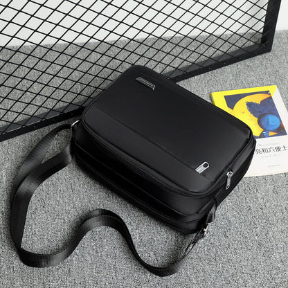 Herr Business Oxford Tyg Horisontell Messengerväska i Flerskiktad Stil