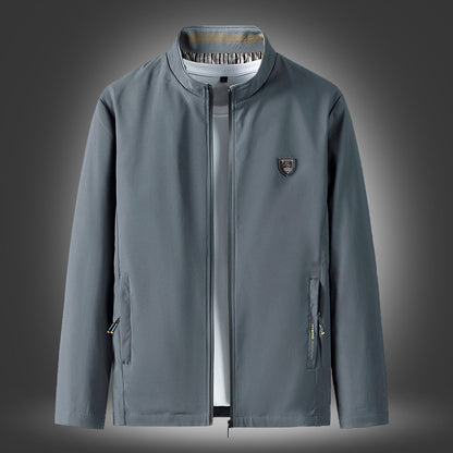 Medelålders herrjacka i bomull plus sammetförtjockning