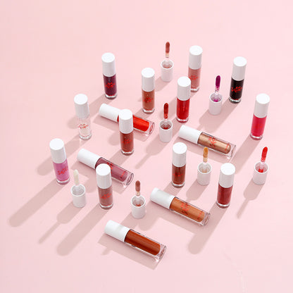 Solid Jelly Lipstick Kristall Läppbalsam Vattenvåg Spegel Läppglans Långvarig Återfuktande Läppglaze Läppvård Smink
