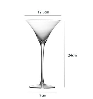 Kreativt cocktailglas i glas