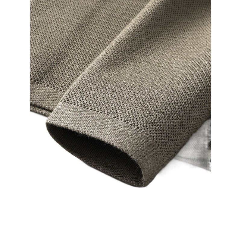 Tröja Herr Slim Fit Snygg All-Match Ytterplaggströja