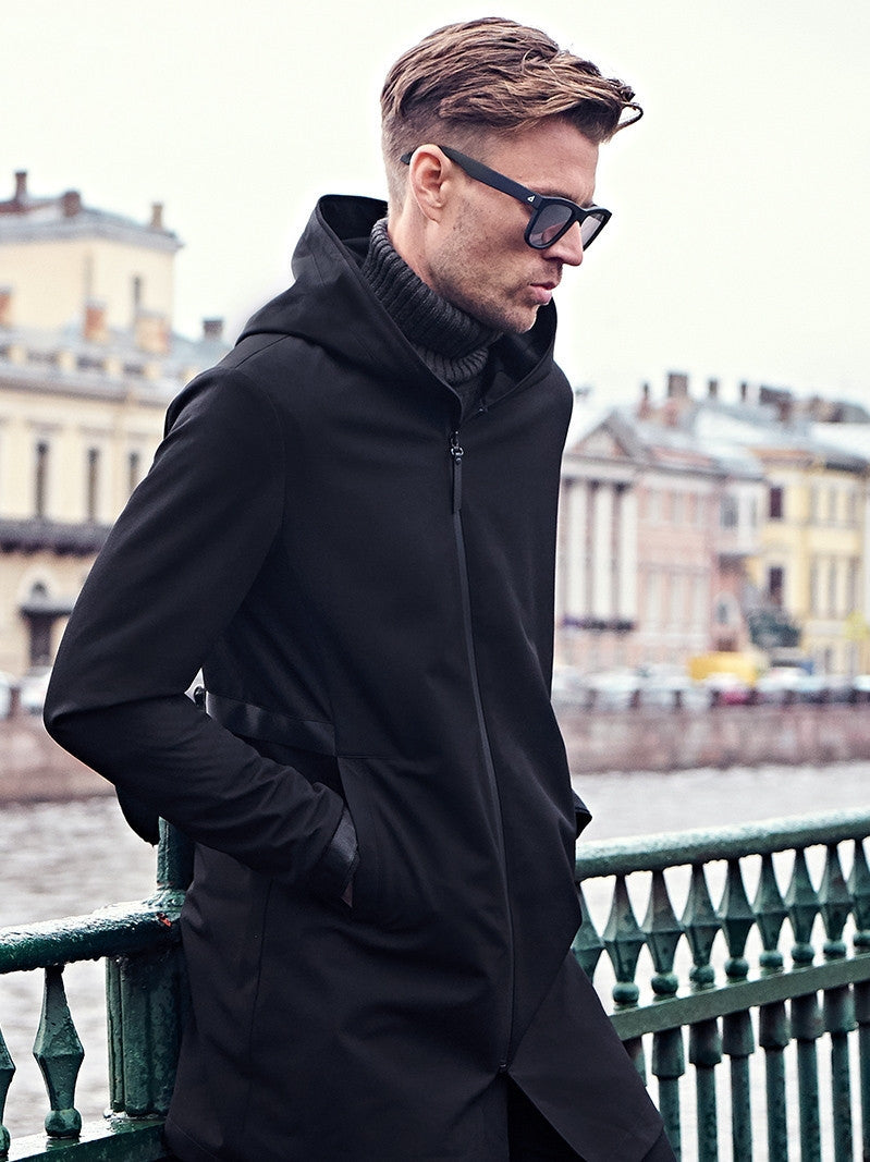 Herrjacka Mellanlång Casual Herr Vindjacka