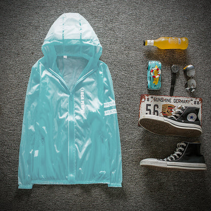 Solskyddande kläder för utomhusbruk, vindjacka för män