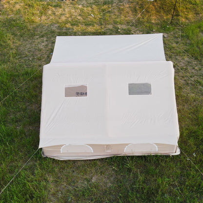 Uppblåsbara bomullstält för utomhuscamping, snabbt öppna och gratis att bygga