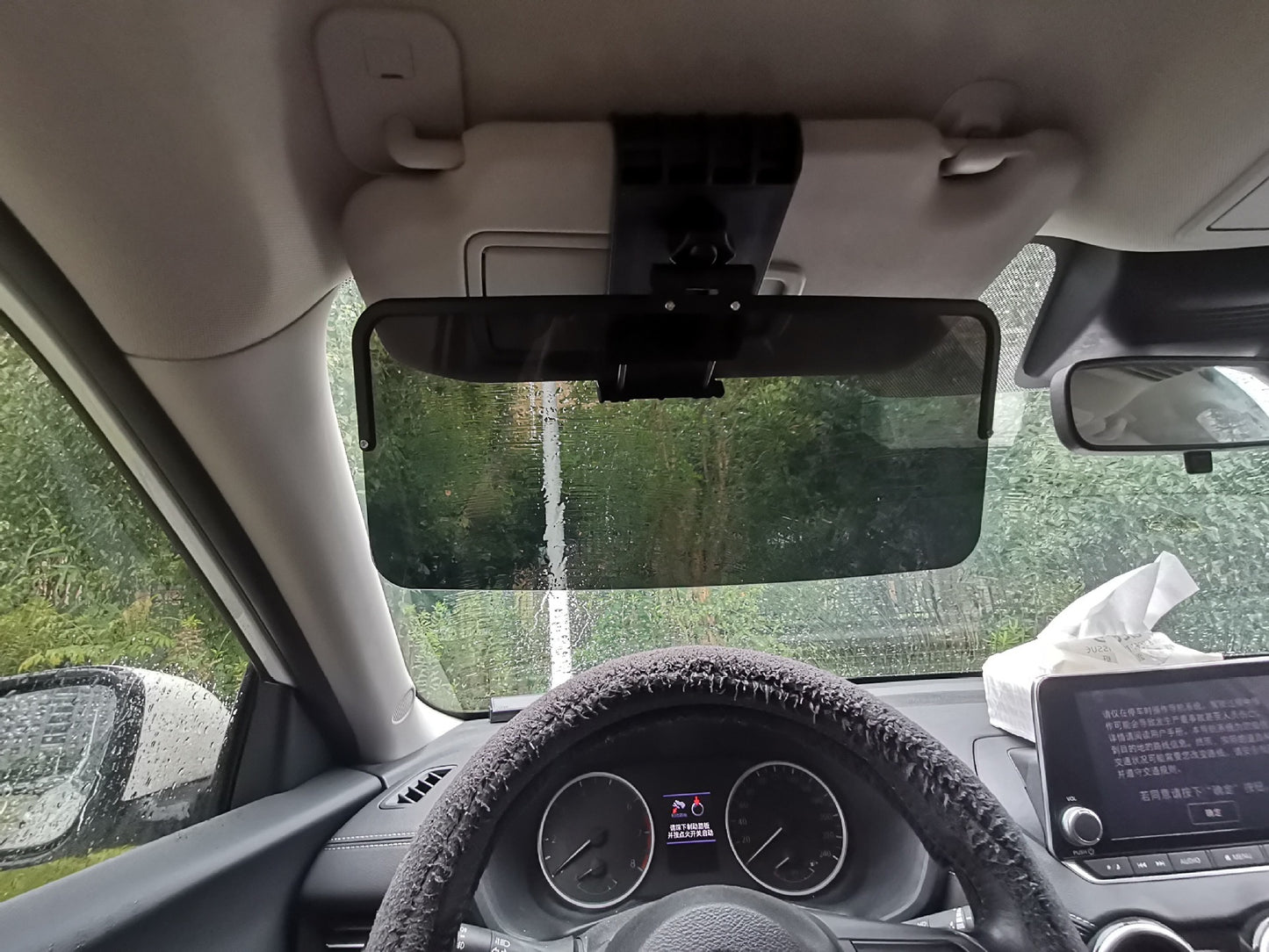 Polariserat solskydd för bilen, klar sikt, bländskydd, UV-skydd