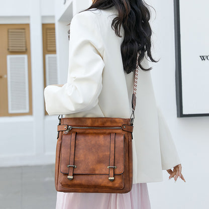 Damväska med axelväska och stor kapacitet, flera fickor