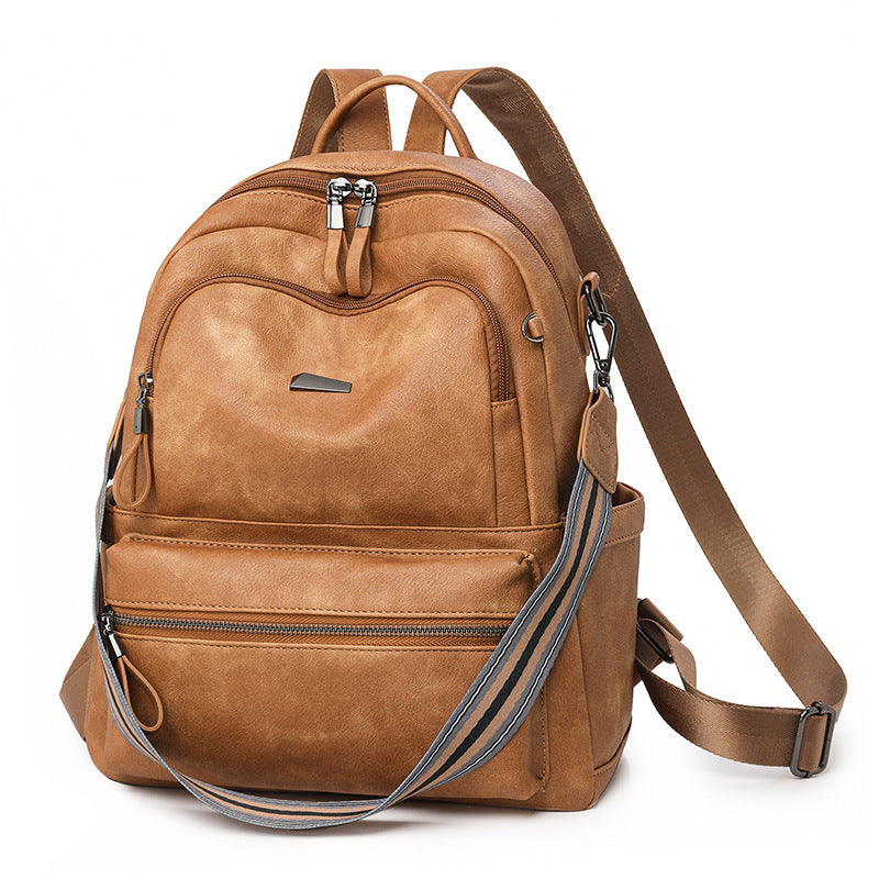 Lätt flickryggsäck med stor kapacitet i retrostil