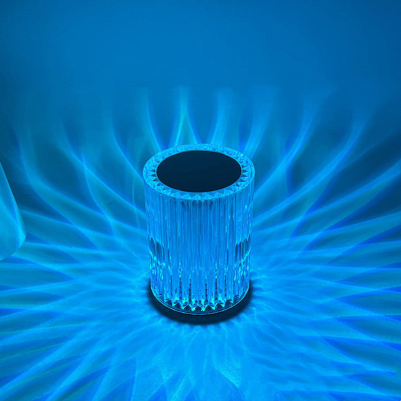 Kristalllampa Bordslampa Atmosfär Kreativ Linje Liten Nattlampa LED-lampor