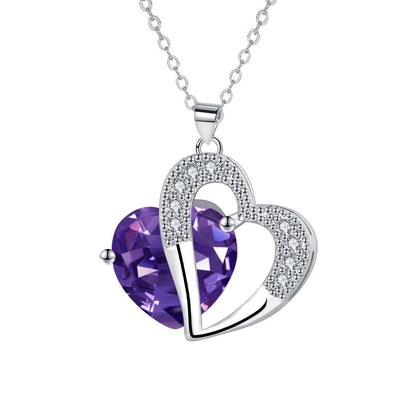 Oregelbundet hjärthalsband för kvinnor, europeisk och amerikansk high fashion-prydnad