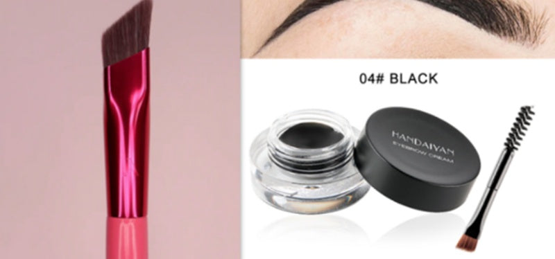Vattentät och inte lätt att blekna vinjetterande ögonbrynsfärgningskrämset